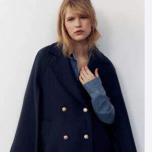 Zara Wool Blend Short Coat